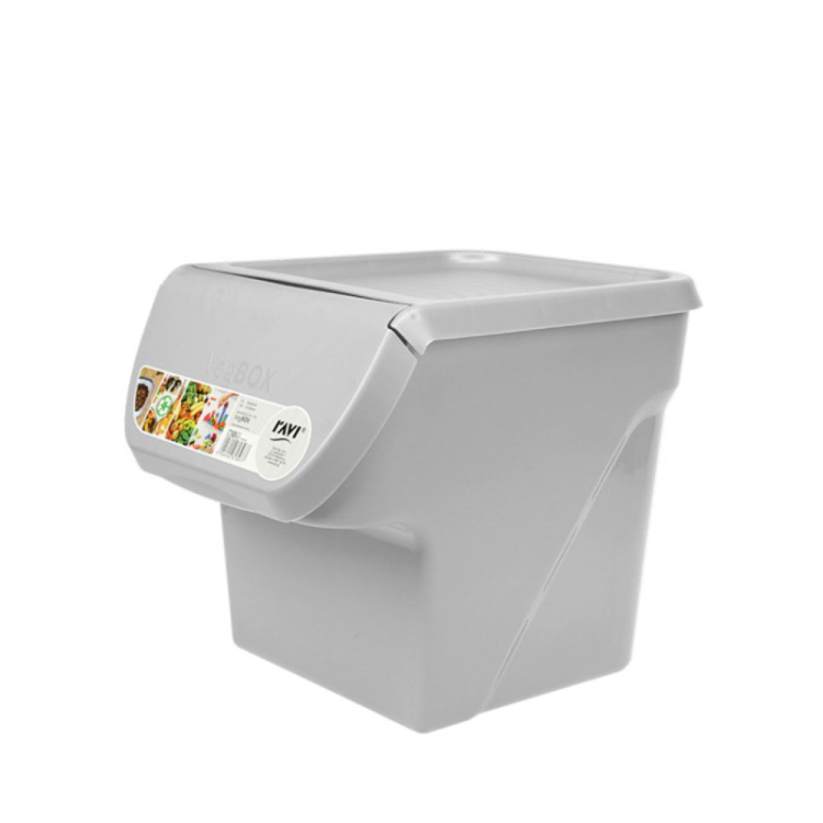 Pojemnik do przechowywania, pojemnik spożywczy 13L VegBox szary Ravi